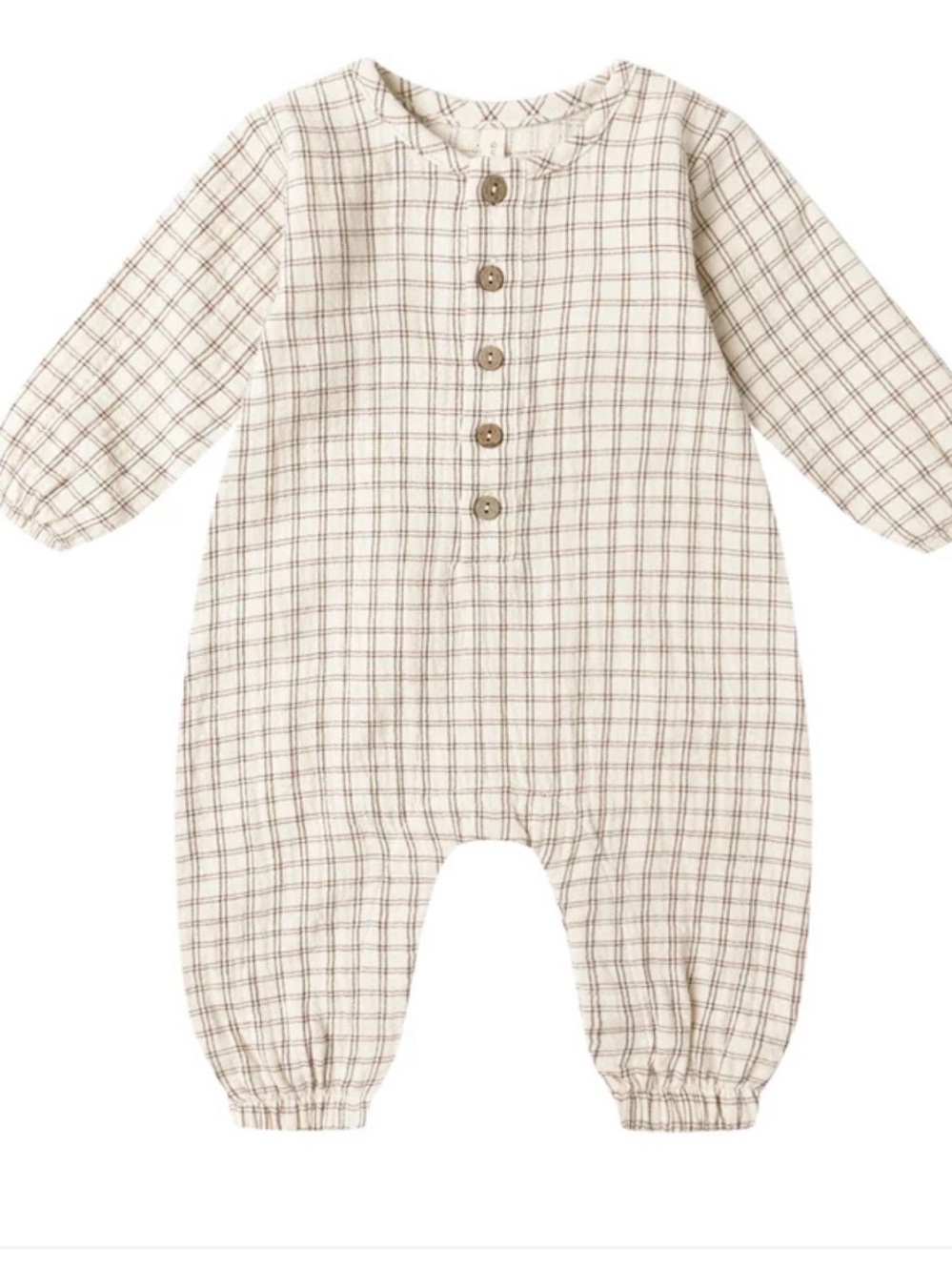 Quincy Mae Woven Jumpsuit - Cedar Check